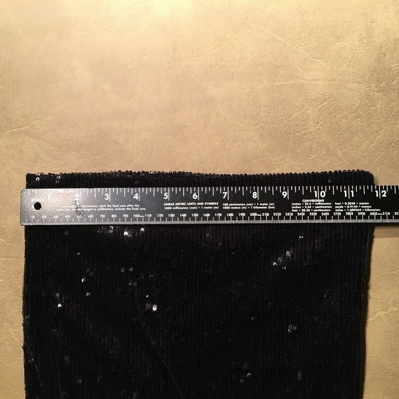 Tory BURCH Wide Leg Black Sequin Pull On Pants/Trousers, Size Small (Orig. $595) - Picture 5 of 7